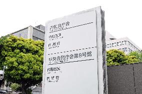 Signboard of Central Government Building No. 8